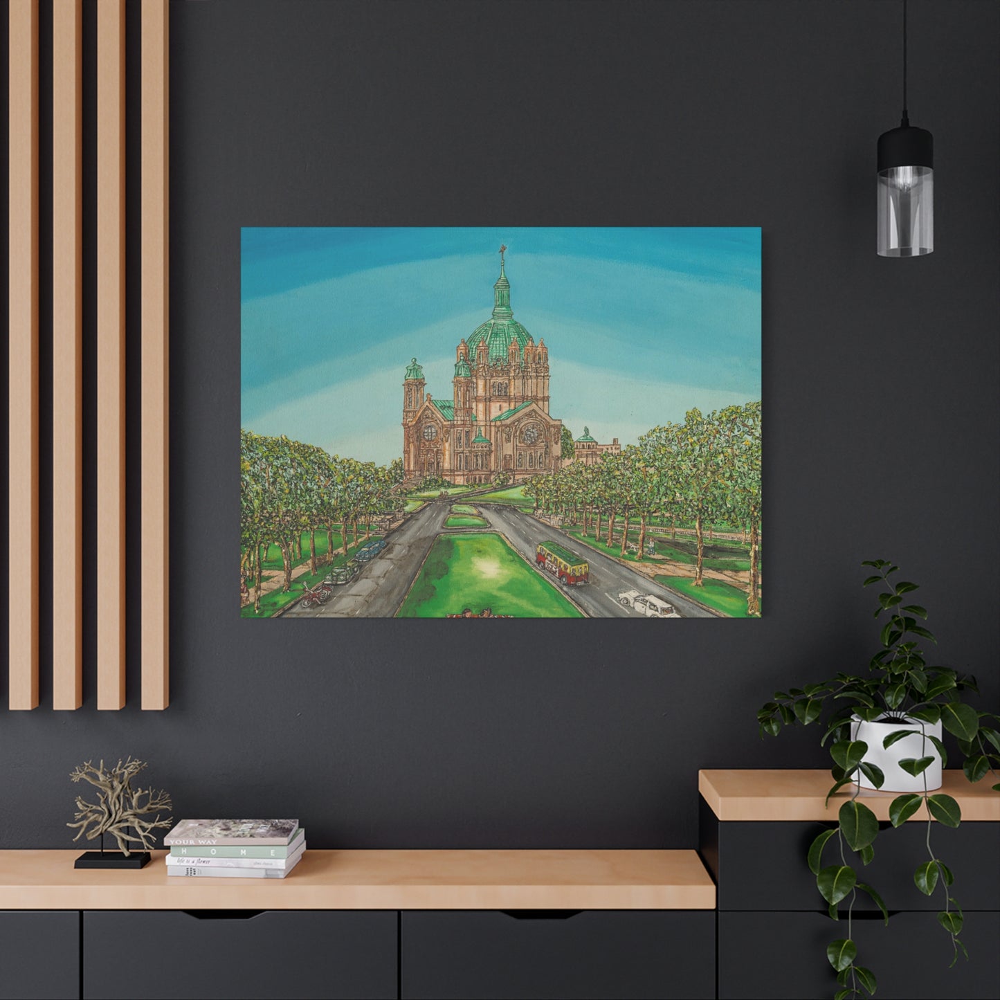 Stretched Matte Canvas Print of St. Paul Cathedral