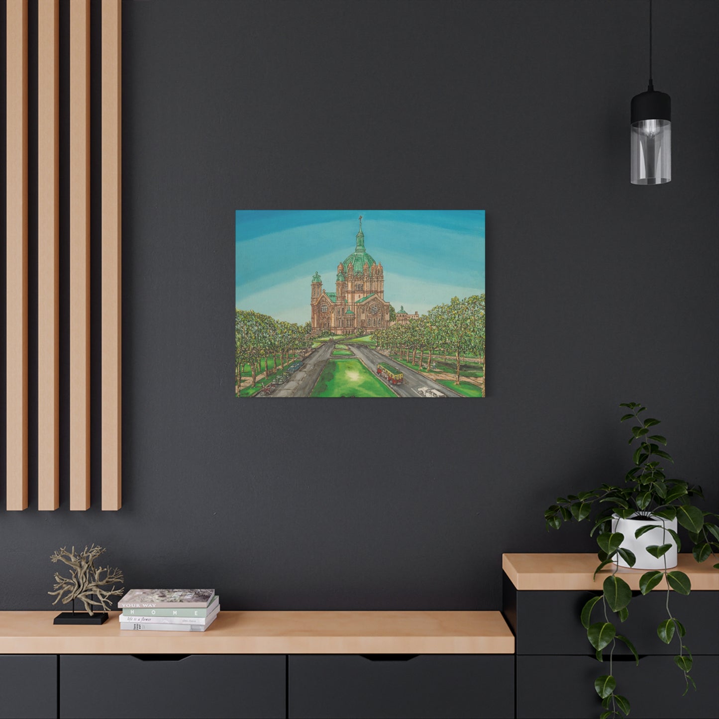 Stretched Matte Canvas Print of St. Paul Cathedral