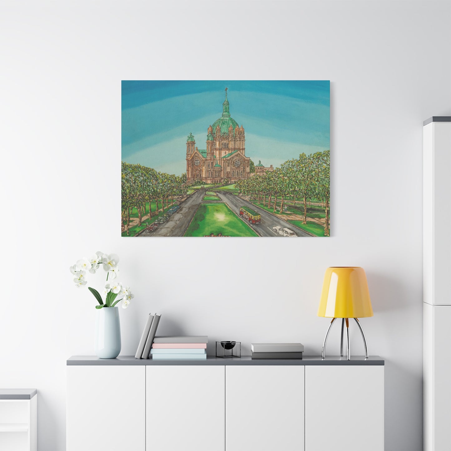 Stretched Matte Canvas Print of St. Paul Cathedral