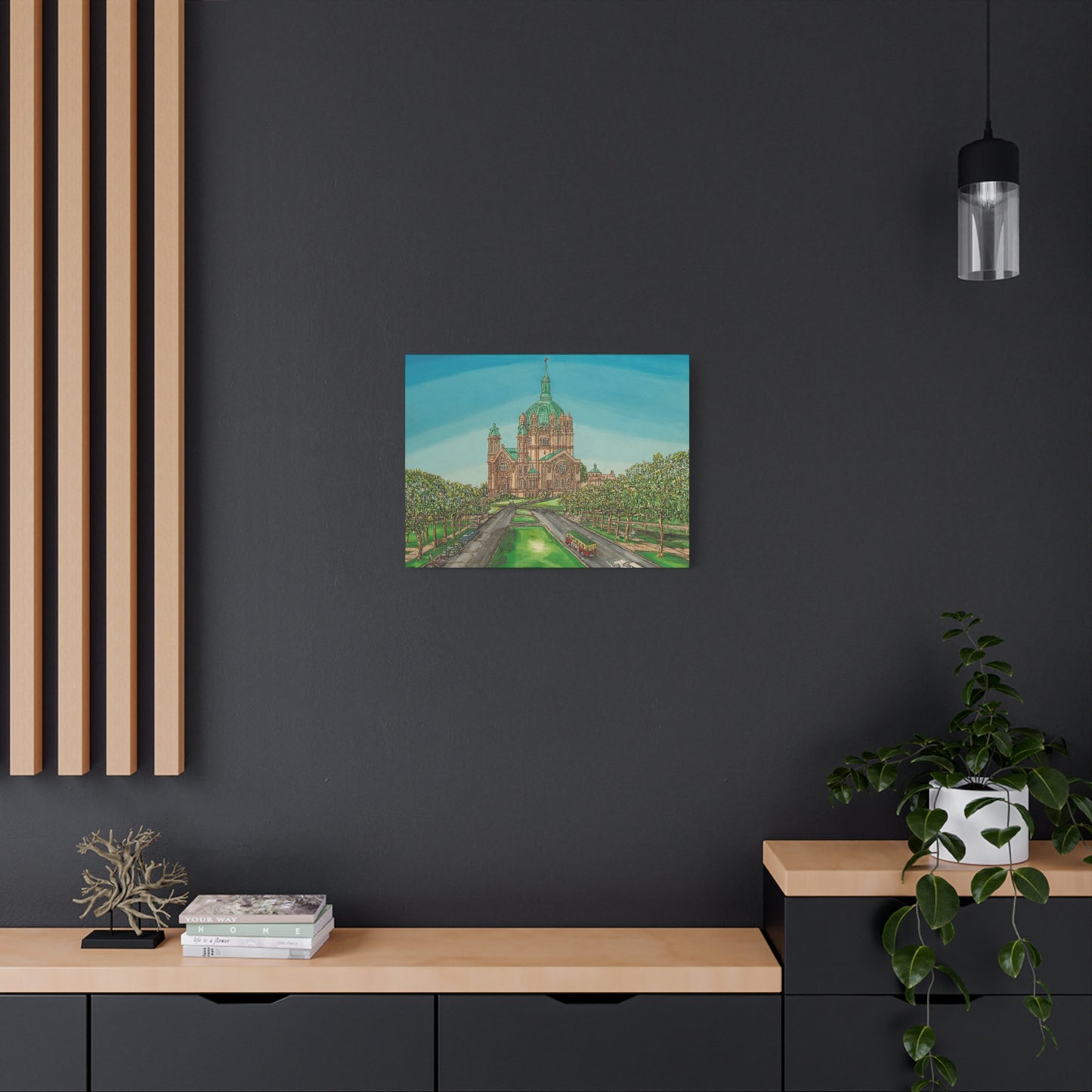 Stretched Matte Canvas Print of St. Paul Cathedral