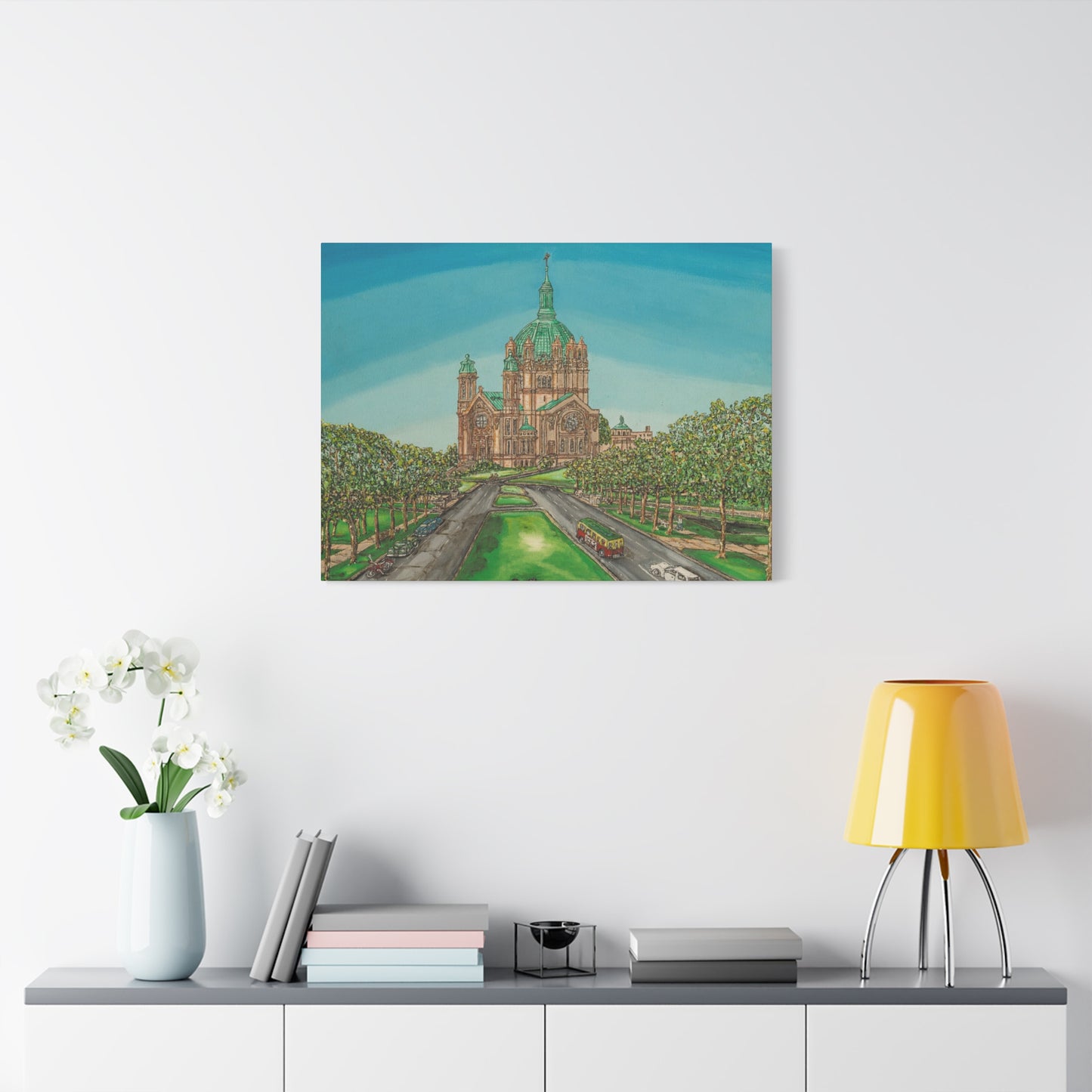 Stretched Matte Canvas Print of St. Paul Cathedral