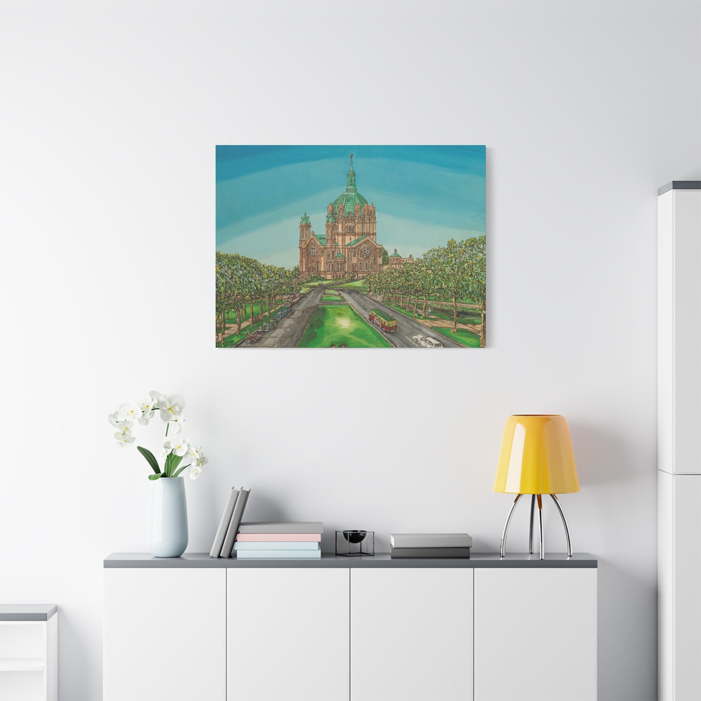 Stretched Matte Canvas Print of St. Paul Cathedral