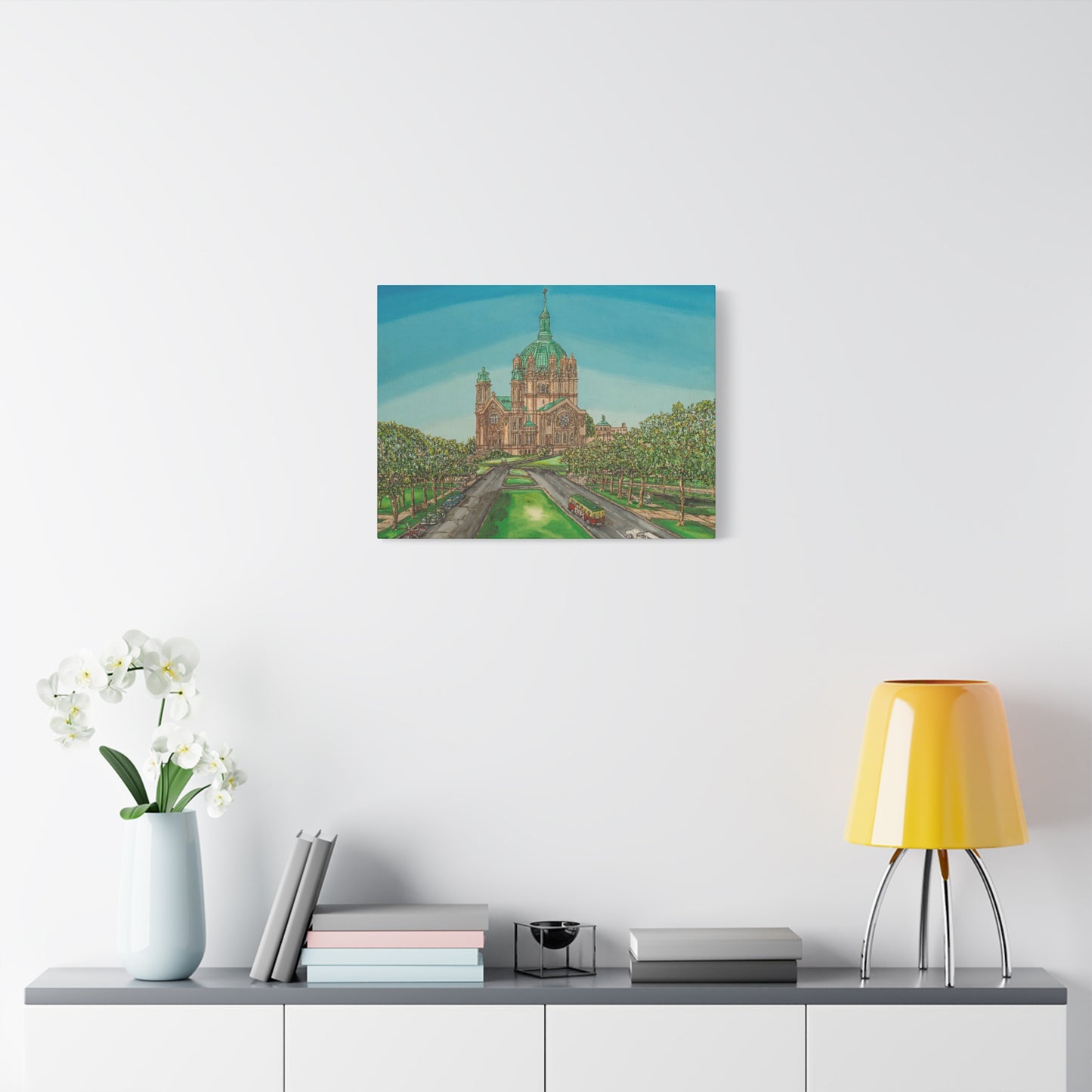 Stretched Matte Canvas Print of St. Paul Cathedral