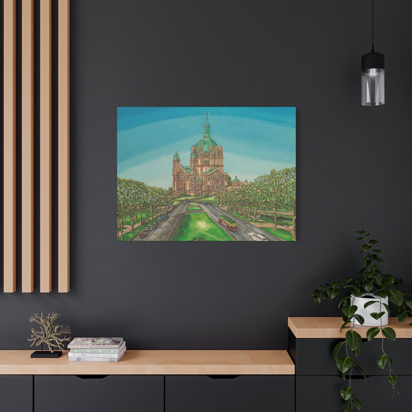 Stretched Matte Canvas Print of St. Paul Cathedral